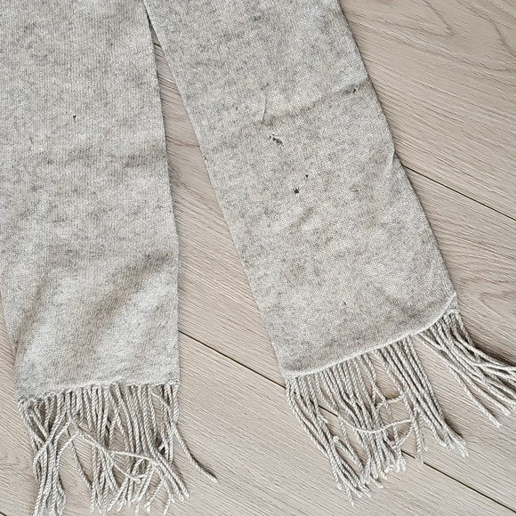 Burberry Blue Label 6' Cashmere Scarf With Tassels *Multiple Holes - Read - Picture 12 of 13